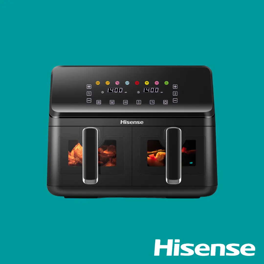 Hisense Air Fryer 8L 2700W Dual Basket (H08BK2S1)