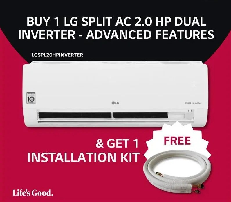 LG Split AC 2.0 HP Dual Inverter - Advanced Features